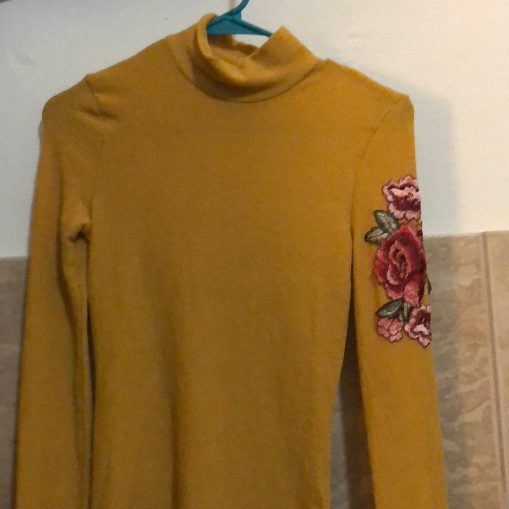 Mustard color turtle neck